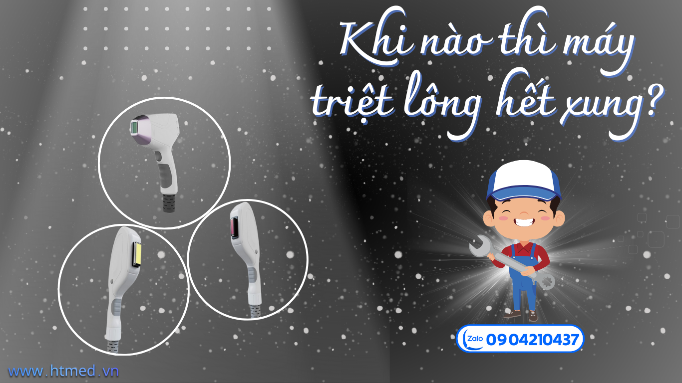 Khi nào thì máy triệt lông hết xung