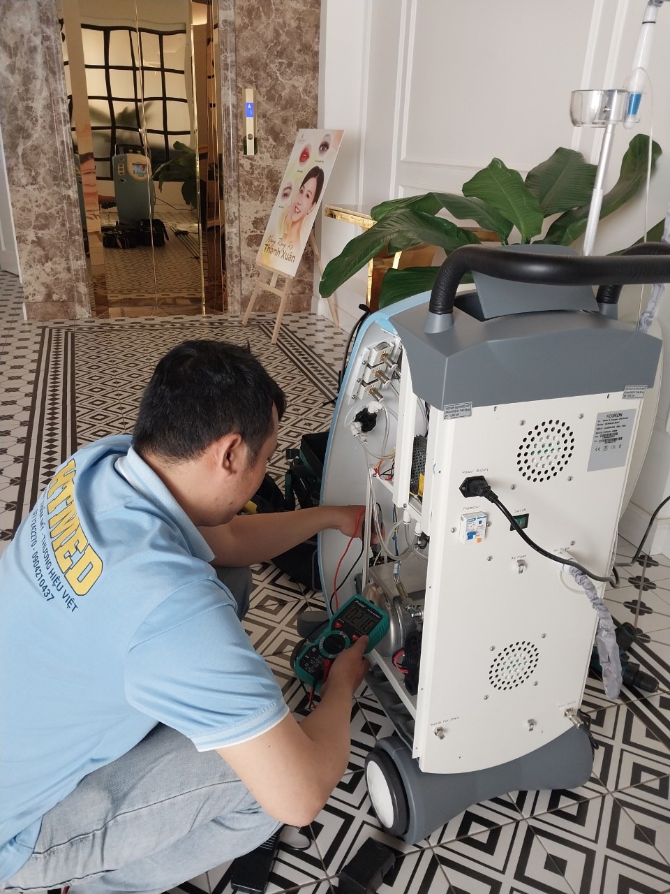 Sửa máy Oxy Jet M207