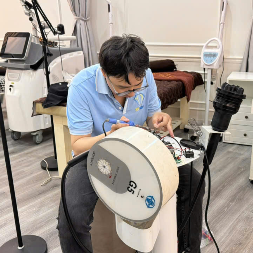 Sửa máy đầm rung massage giảm béo G5