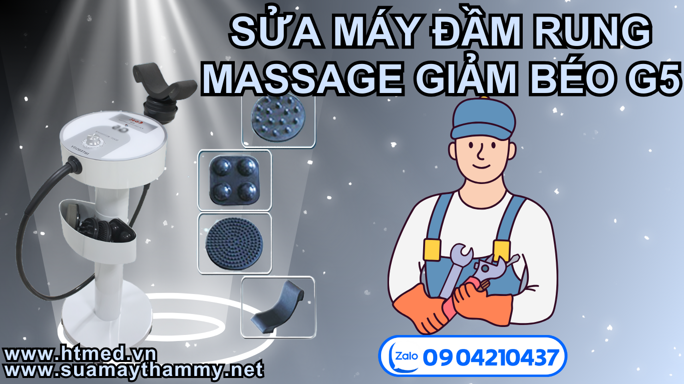 Sửa máy đầm rung massage giảm béo G5